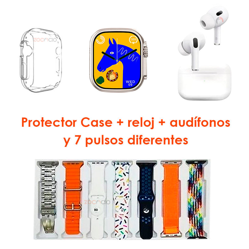 Smartwatch I20 Ultra2 Max Suit + Auriculares Pro3 Bluetooth