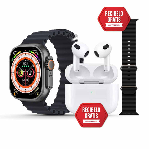 [2 REGALOS INCLUSOS] Smartwatch s300 ULTRA 2™ + REGALOS (AirPods + 10 Pulseras)